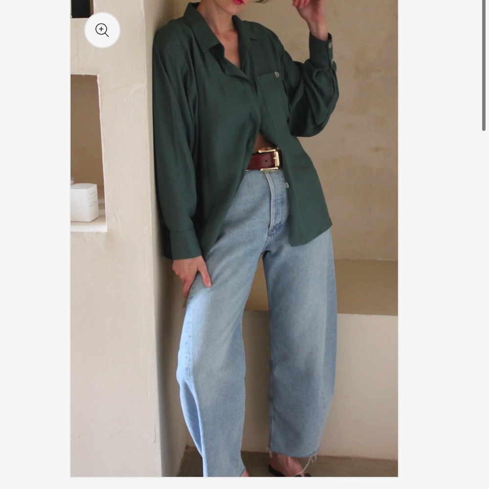 NWOT Na Nin Nora Relaxed Button Up